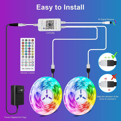 RGB Music Bluetooth Intelligenter Niederspannungs-LED-Lichtstreifen